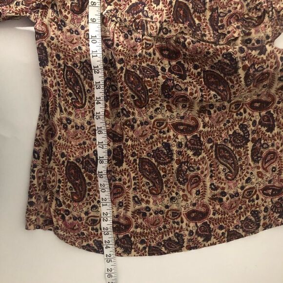 Cleobella Samara Paisley Organic Cotton Button Down Blouse Size XS - Picture 15 of 15